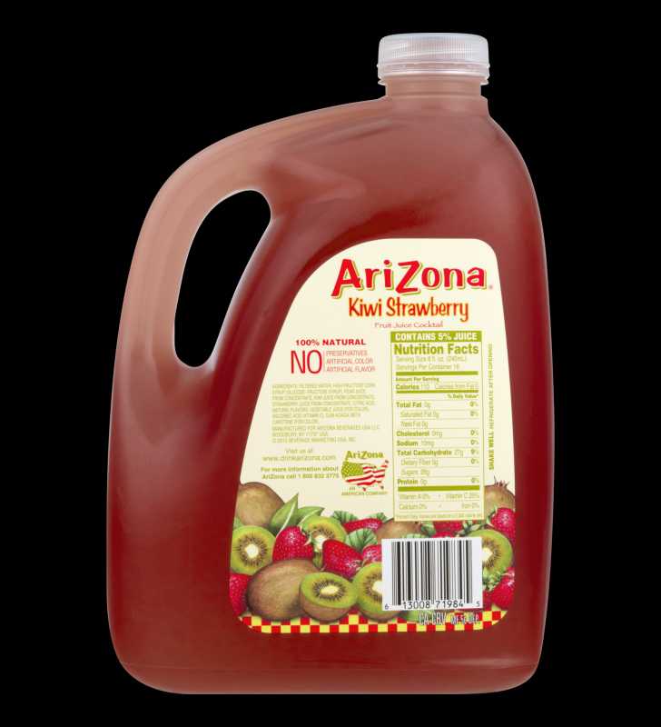 Arizona Kiwi Strawberry Juice Cocktail 128 Fl Oz 