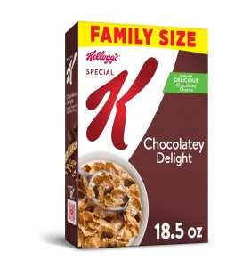 Kellogg's Special K, Breakfast Cereal, Chocolatey Delight, Value Size, 18.5 Oz