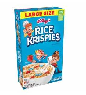 Kellogg's Rice Krispies, Breakfast Cereal, Original, Large Size, 18 Oz