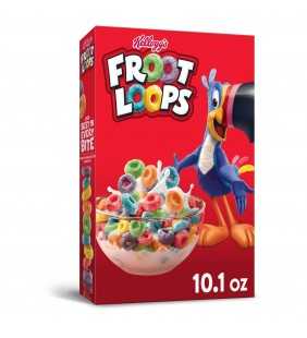 Kellogg's Froot Loops, Breakfast Cereal, Original,10.1 Oz