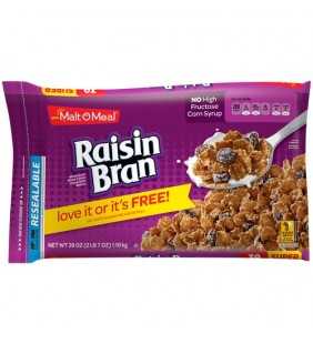 Malt-O-Meal Breakfast Cereal, Raisin Bran, 39 Oz Bag
