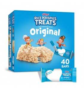 Kellogg's Rice Krispies Treats, Crispy Marshmallow Squares, Original, Single Serve, 31.2 Oz, 40 Ct
