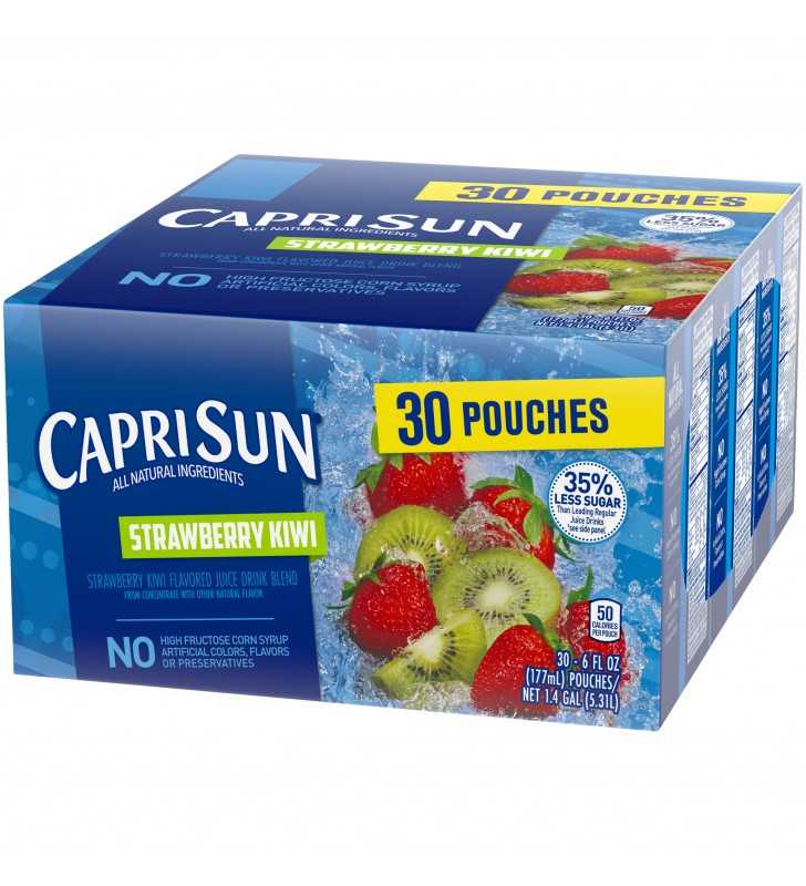 Save on Capri Sun Juice Drink Pouches Strawberry Kiwi All Natural - 30 pk  Order Online Delivery