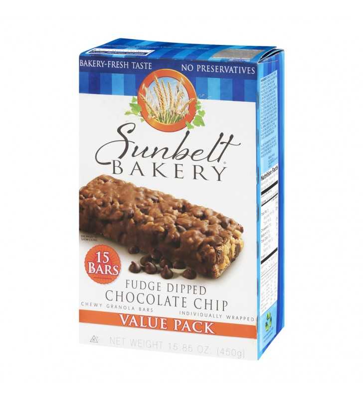 Sunbelt Bakery Chewy Granola Bars, Fudge Dipped Chocolate Chip, 15 Ct ...