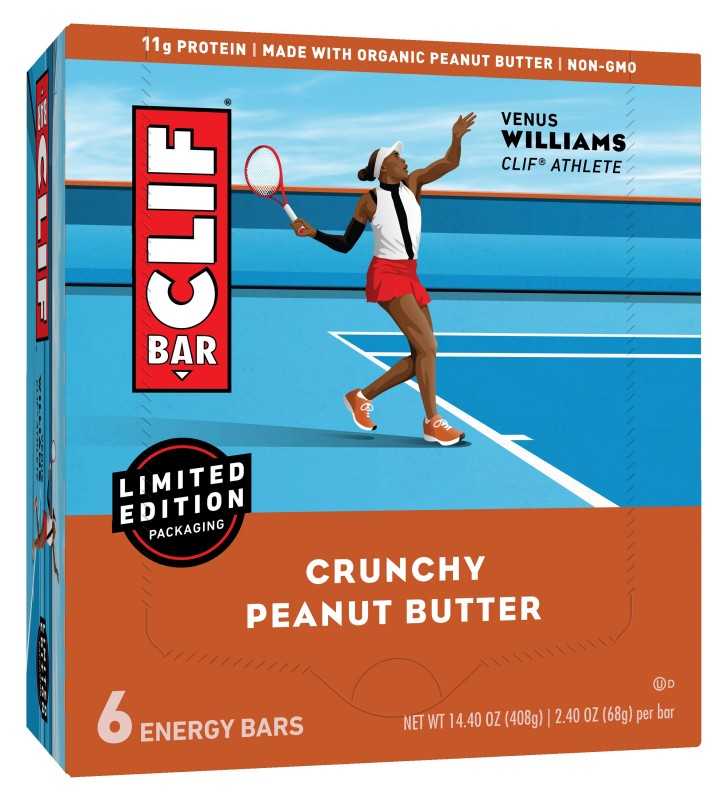 CLIF Bar Energy Bars, Crunchy Peanut Butter, 11g Protein Bar, 6 Ct, 2.4 oz  (Packaging May