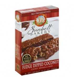 Sunbelt Bakery Chewy Granola Bars, Fudge Dipped Coconut, 10 Ct, 10.21 Oz