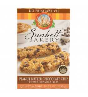Sunbelt Bakery Chewy Granola Bars, Peanut Butter Chocolate Chip, 10 Ct, 10.21 Oz