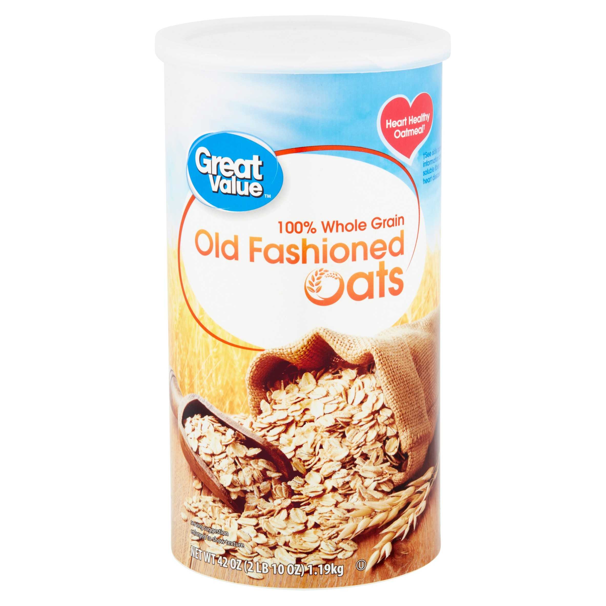 Great Value Old Fashioned Oats, 42 oz canister
