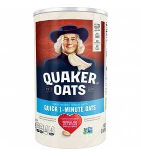 Quaker Oats, Quick 1 - Minute Oatmeal, 42 oz Canister