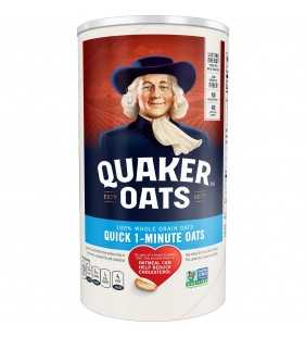 Quaker Oats, Quick 1 - Minute Oatmeal, 18 oz Canister