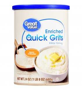 Great Value Enriched Quick Grits, 24 oz