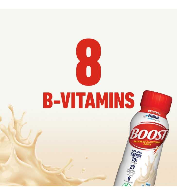 Boost Original Complete Nutritional Drink Very Vanilla 8 Fl Oz Bottle 6 ...