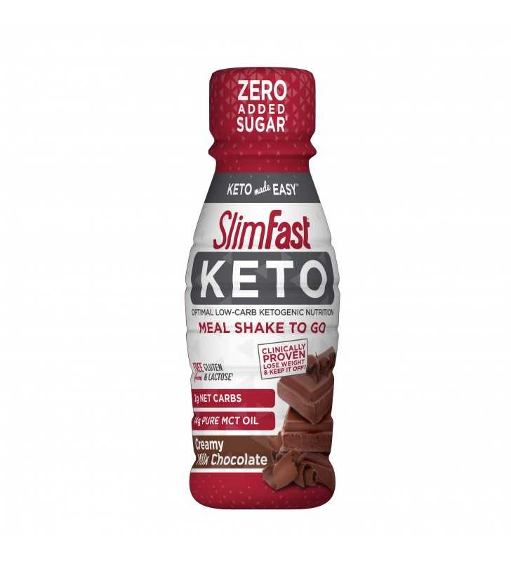 SlimFast Keto Meal Shake To Go, Chocolate, 11 fl. oz., 4 Count