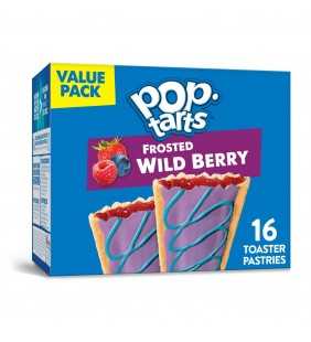Pop-Tarts, Breakfast Toaster Pastries, Frosted Wild Berry, Value Pack, 27 Oz, 16 Ct