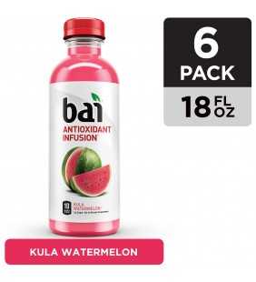 Bai Flavored Water, Kula Watermelon, Antioxidant Infused Drinks, 18 Fluid Ounce Bottle, 6 count