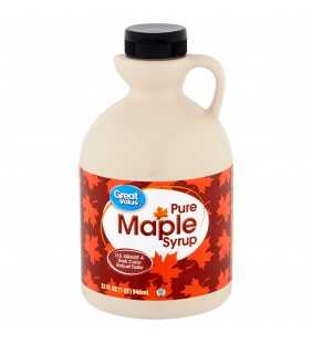 Great Value Pure Maple Syrup, 32 fl oz