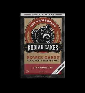 Kodiak Cakes Power Cakes Cinnamon Oat Pancake and Waffle Mix, 14g Protein per Serving, 20 Oz