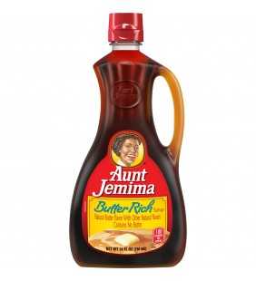 Aunt Jemima Butter Rich Syrup, 24 oz Bottle