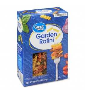 Great Value Garden Rotini Pasta, 16 oz