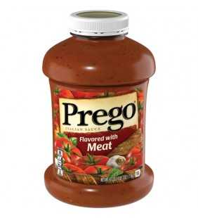 Prego Pasta Sauce, Italian Tomato Sauce with Meat, 67 Ounce Jar