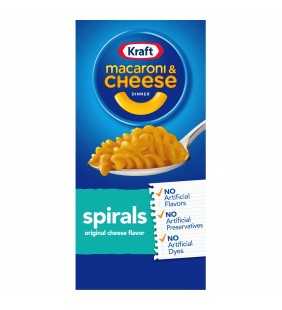 KRAFT Macaroni and Cheese Spirals Dinner, 5.5 oz Box