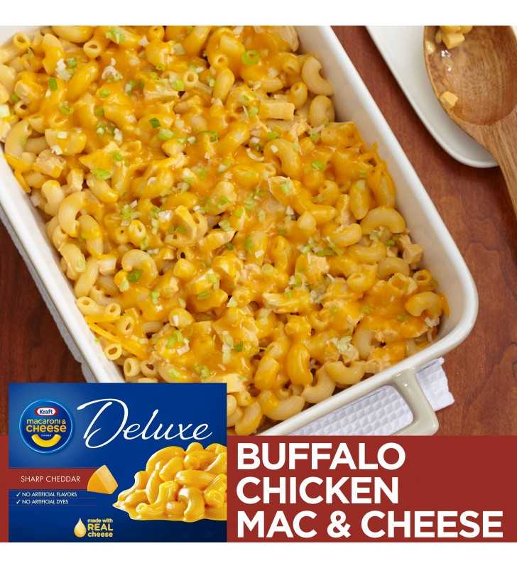 Kraft Deluxe Original Cheddar Macaroni and Cheese Dinner, 14 oz Box