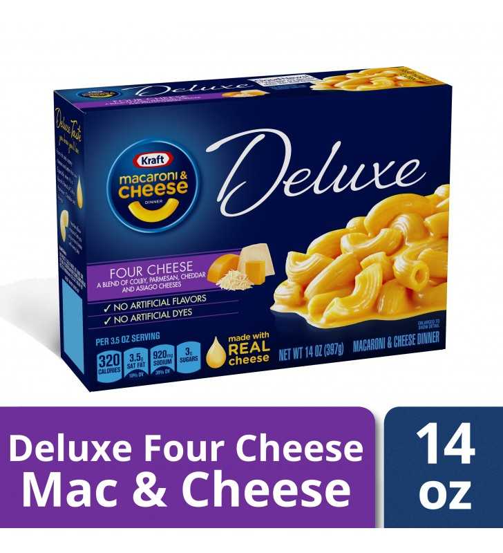 Kraft Deluxe Four Cheese Mac And Cheese Dinner 14 Oz Box