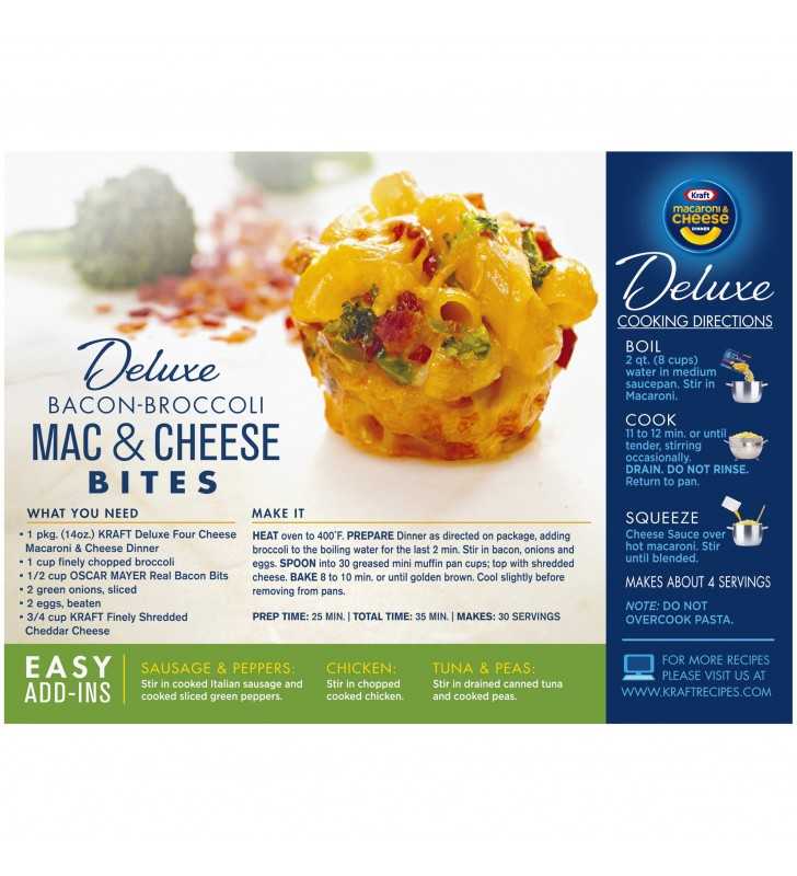 Kraft Deluxe Four Cheese Mac and Cheese Dinner, 14 oz Box