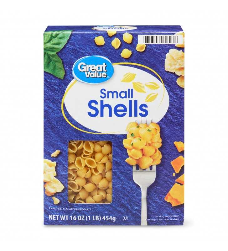 Great Value Small Shells Pasta, 16 oz