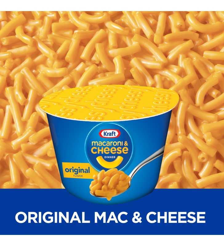 Kraft Original Mac And Cheese Cups Easy Microwavable Dinner - 16.4oz/8ct :  Target