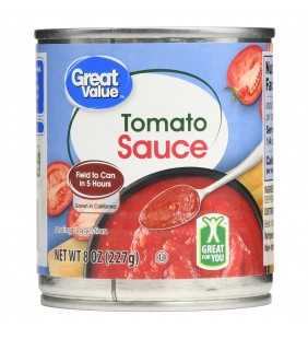Great Value Tomato Sauce, 8 oz