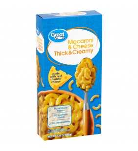 Great Value Thick & Creamy Macaroni & Cheese, 7.25 oz