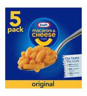 Kraft Original Flavor Mac and Cheese, 5 ct - 7.25 oz Multipack
