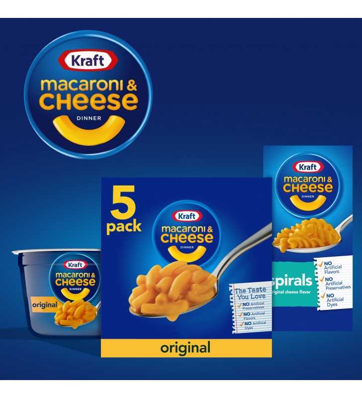 Kraft Original Flavor Mac and Cheese, 5 ct - 7.25 oz Multipack