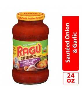 RagU Chunky Sauted Onion & Garlic Pasta Sauce 24 oz.