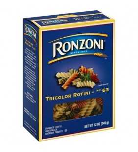Ronzoni Tricolor Rotini Pasta, 12-Ounce Box