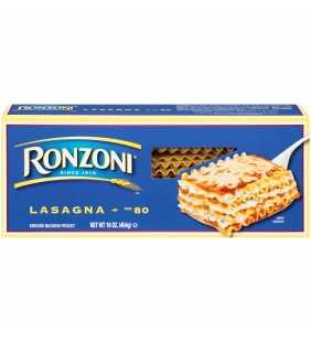Ronzoni No. 80 Lasagna Noodles, 16-Ounce Box