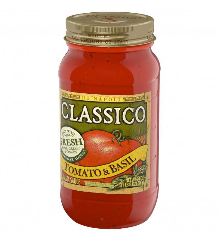 Classico Tomato And Basil Pasta Sauce 24 Oz Jar 3406