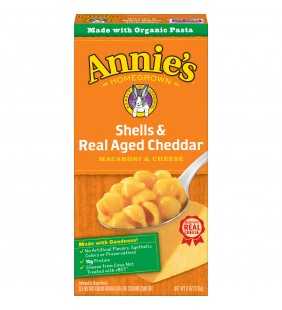 Annie's Shells & Aged Cheddar Mac & Cheese, 6 oz