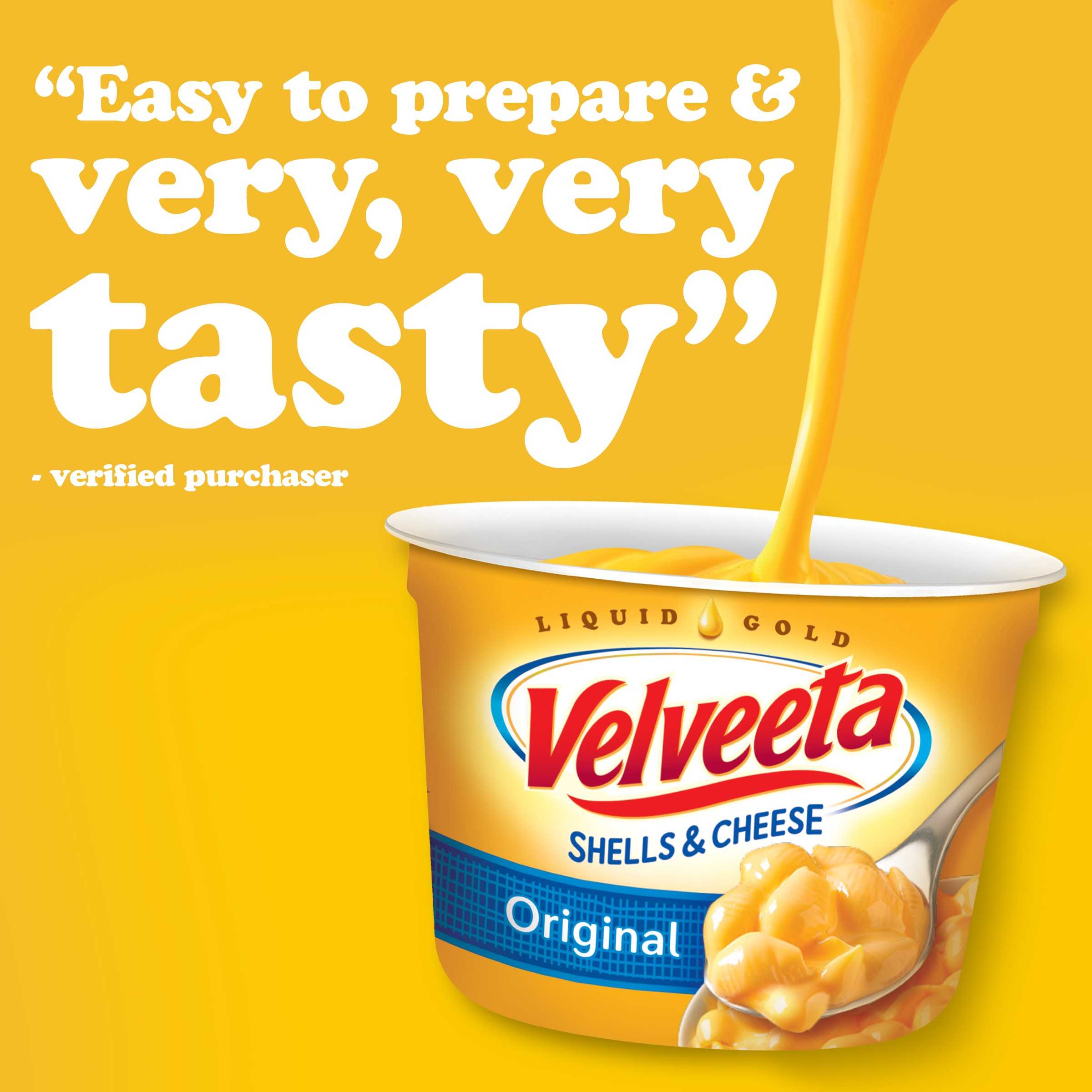 VELVEETA Shells and Cheese Cups Original Flavor, 8 ct. Box