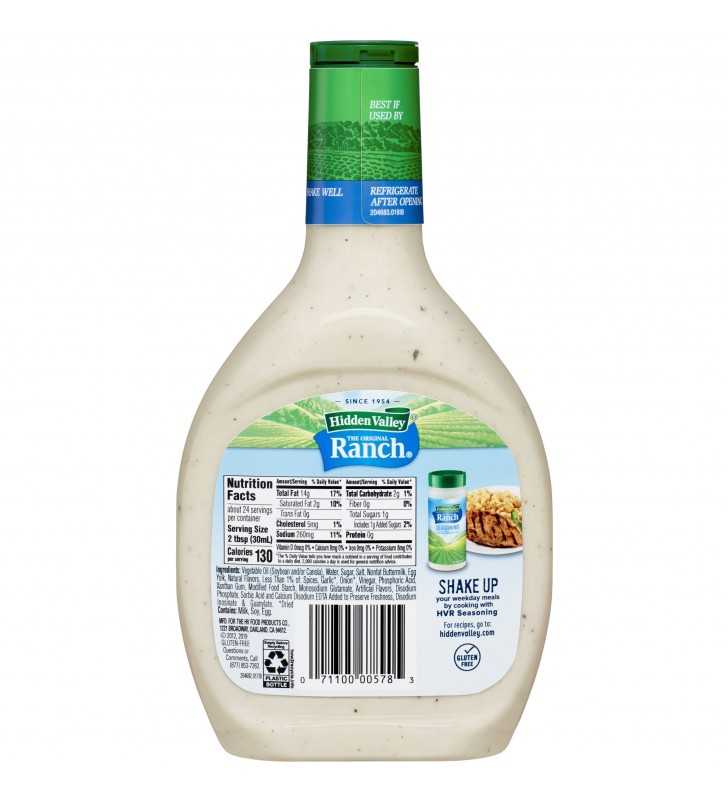 Hidden Valley Ranch Buttermilk Dressing 16oz - BEST BY 05/13/24