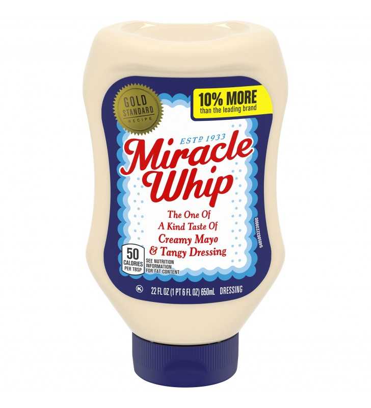 Miracle Whip Original Dressing, 22 fl oz Squeeze Bottle