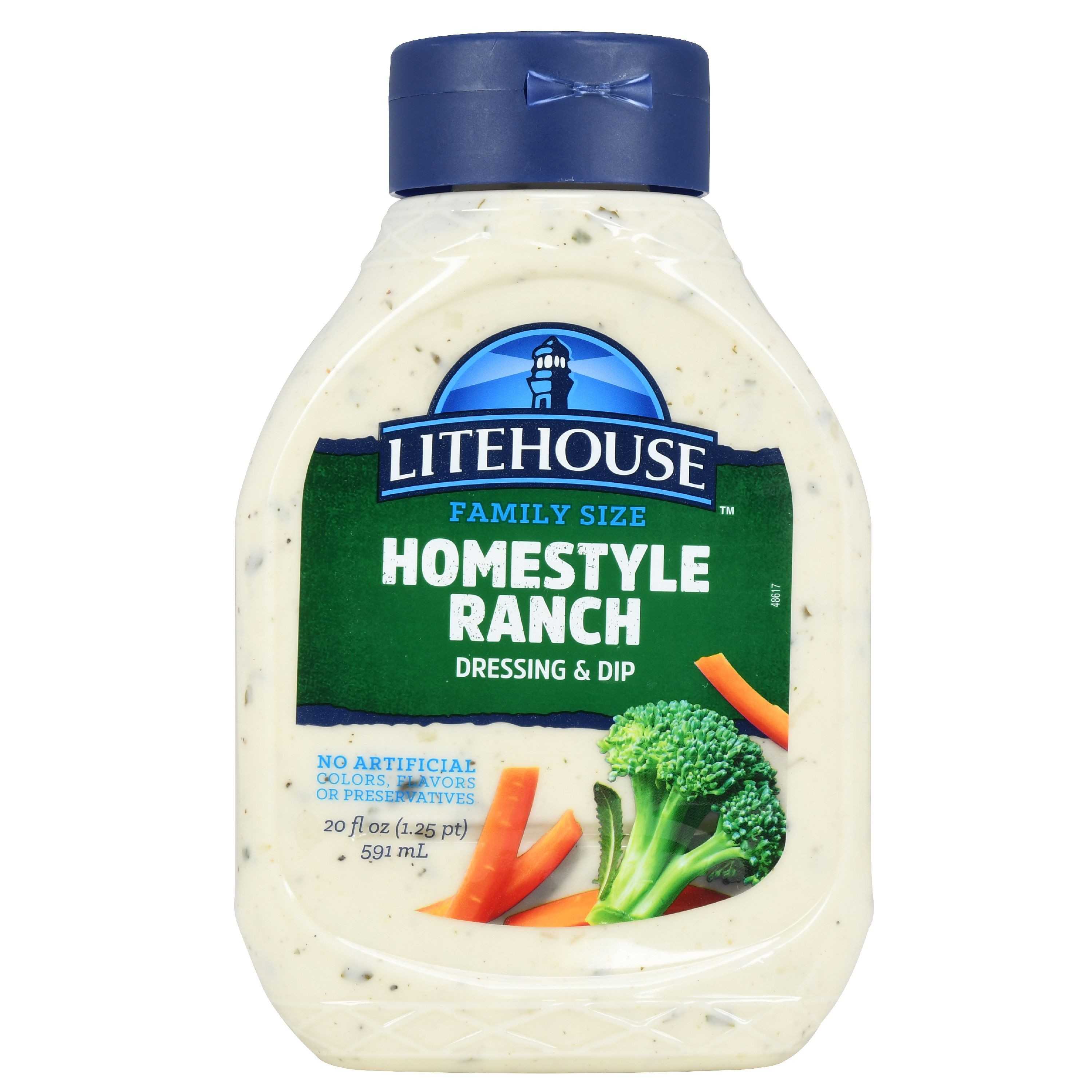 Litehouse Family Favorites Homestyle Ranch Dressing & Dip 20 oz Squeeze Bottle