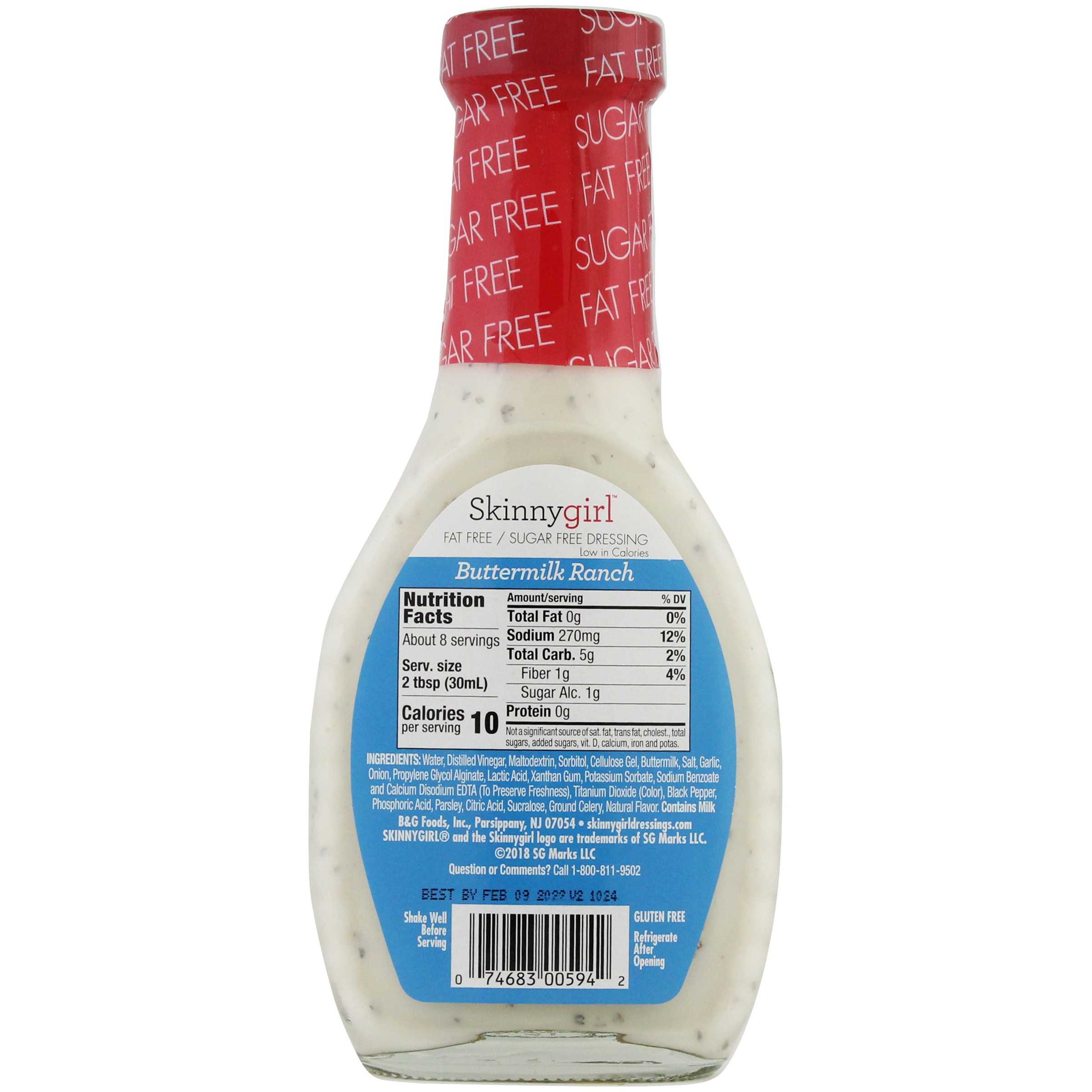 Skinnygirl™ Buttermilk Ranch Fat Free/Sugar Free Salad Dressing 8 fl