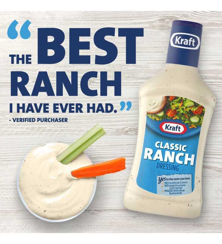 Kraft Classic Ranch Dressing 16 Fl Oz Bottle 5537