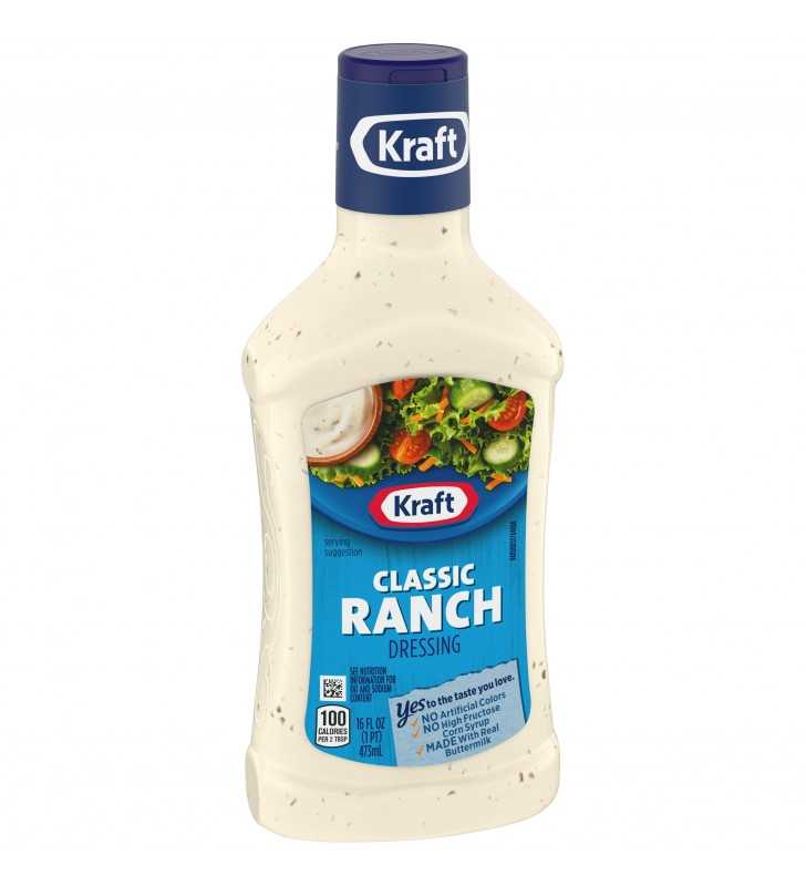 Kraft Classic Ranch Dressing, 16 fl oz Bottle