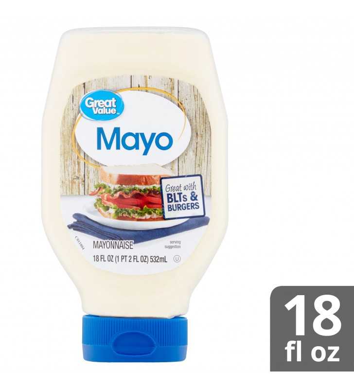 Great Value Mayo, 18 fl oz