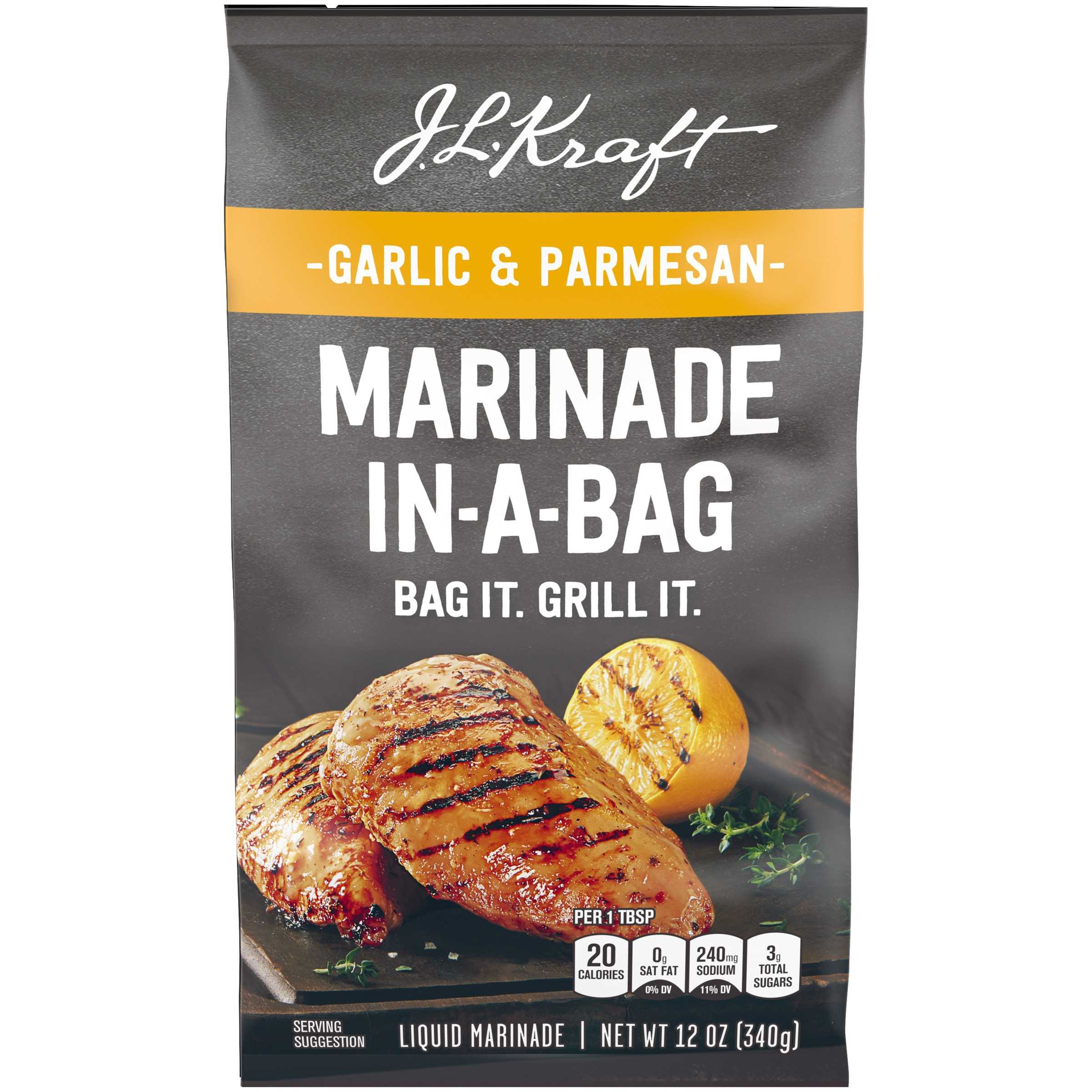 J.L. Kraft Marinades Garlic Parmesan Marinade-in-a-Bag Liquid Marinade, 12  oz Bag