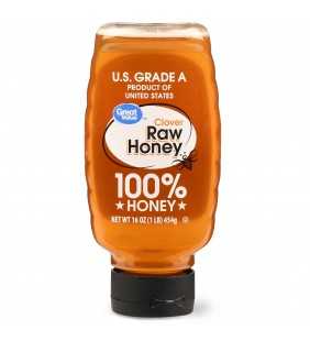 Great Value Clover Raw Honey, 16 oz