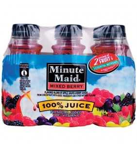 Minute Maid 100% Mixed Berry Juice, 10 Fl. Oz., 6 Count